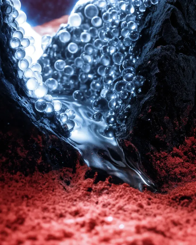 Granular Crater by Walid Aziz Basharyar