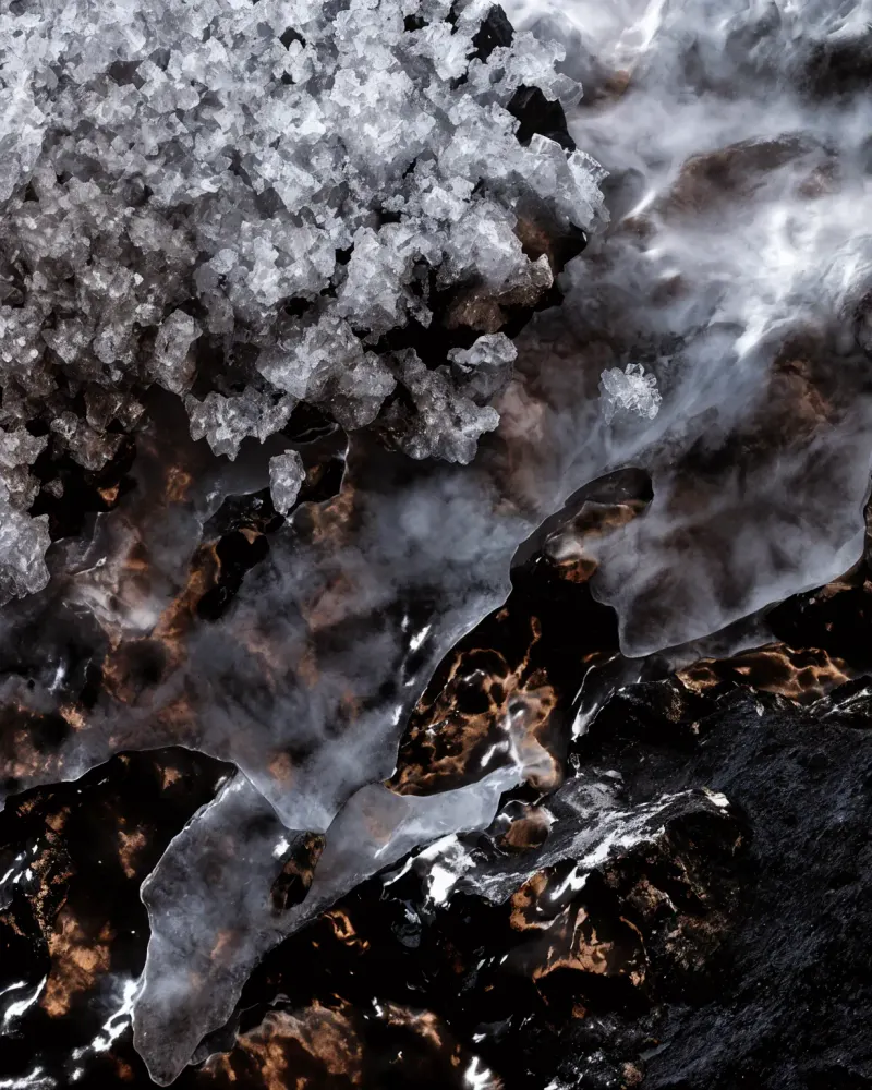 Icy Crevasse by Walid Aziz Basharyar