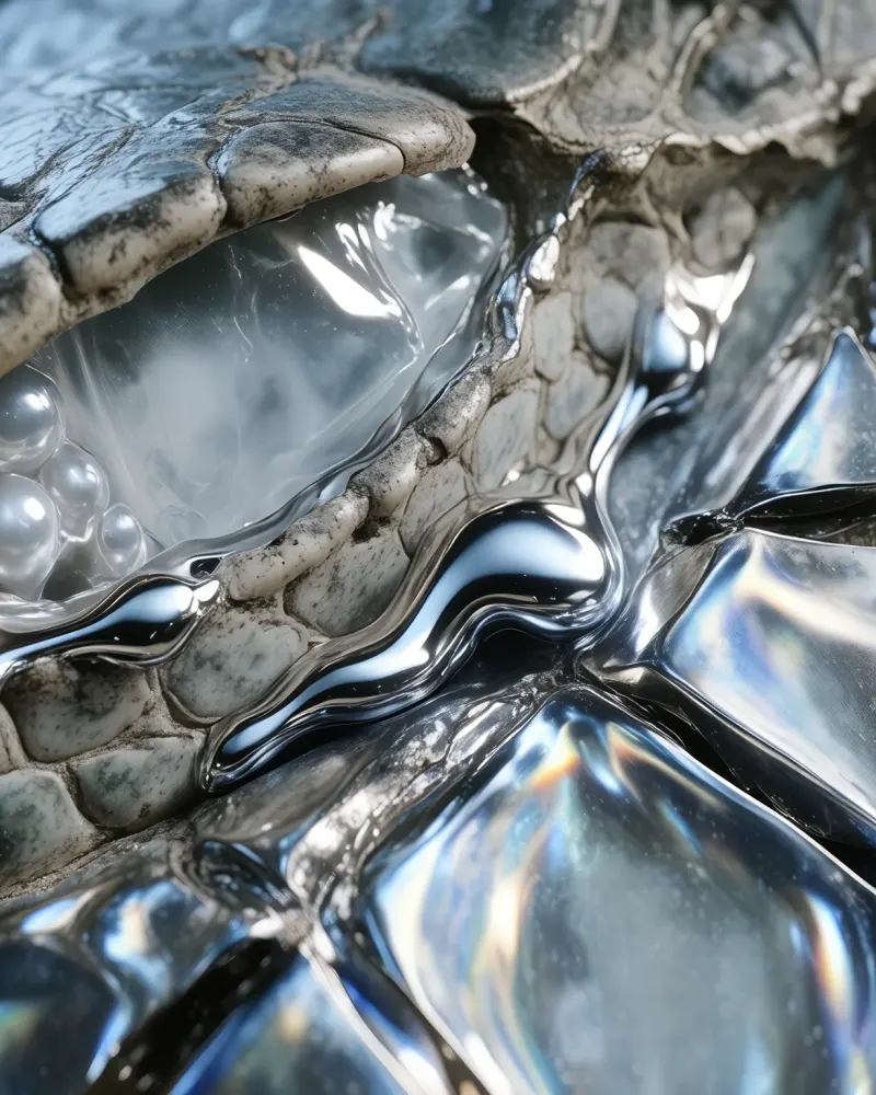 Pearlescent Fissure by Walid Aziz Basharyar