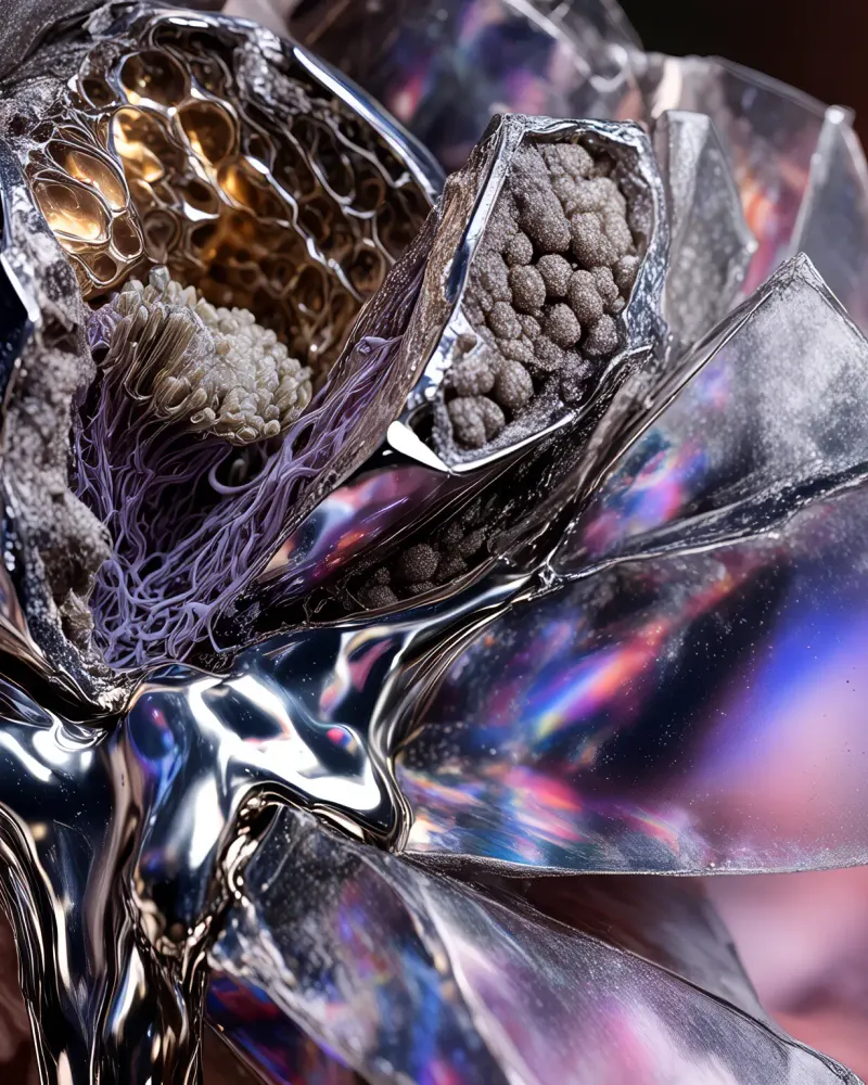 Metallic Floral Core by Walid Aziz Basharyar