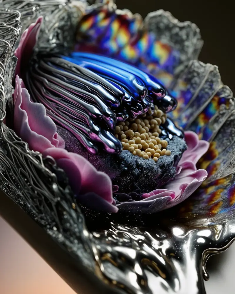Wiry Botanical Heart by Walid Aziz Basharyar