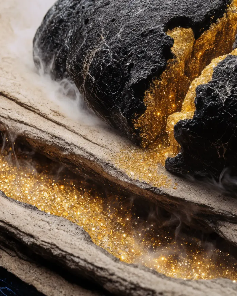 Geological Fluid Fissure by Walid Aziz Basharyar