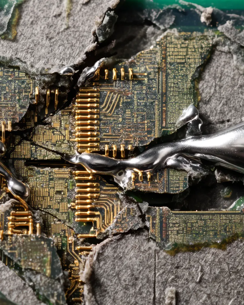 Fractured Circuit Matrix by Walid Aziz Basharyar