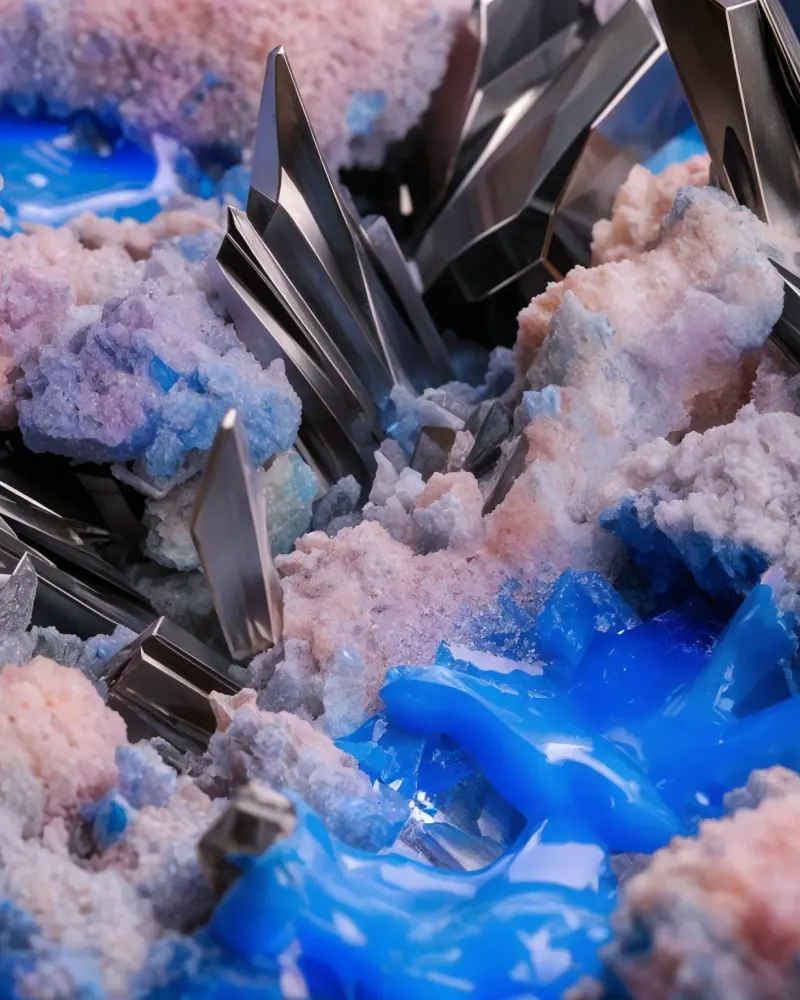 Crystalline Mineral Spikes by Walid Aziz Basharyar