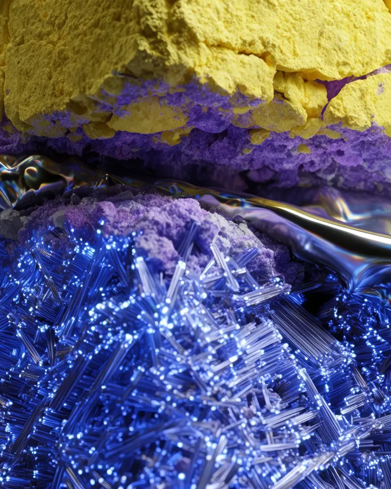 Crystalline Metal Seam by Walid Aziz Basharyar