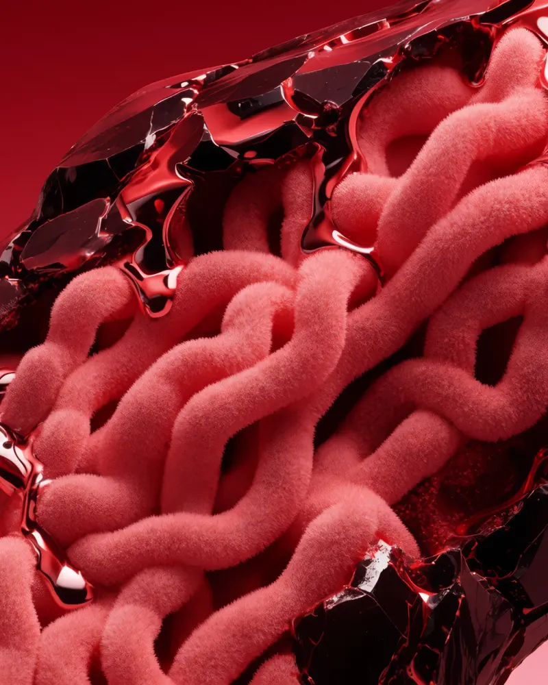 Velvet Capillary Casing by Walid Aziz Basharyar