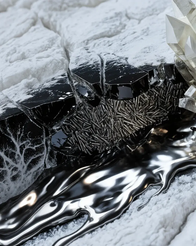 Crystalline Fissure River by Walid Aziz Basharyar