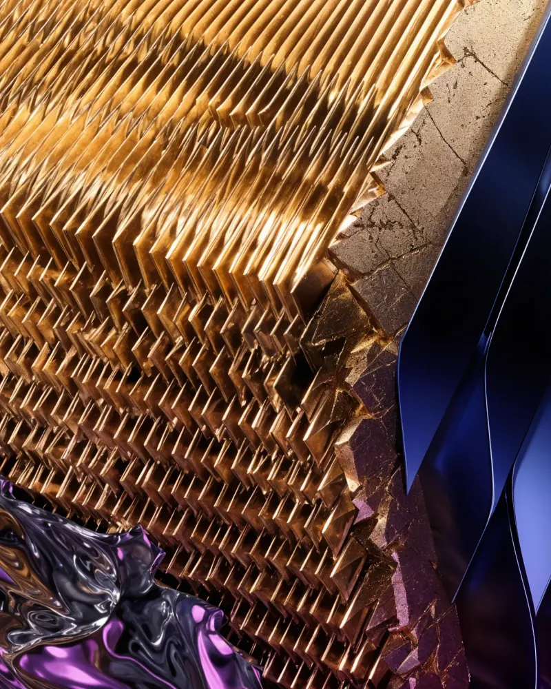 Layered Heat Sink Fracture by Walid Aziz Basharyar