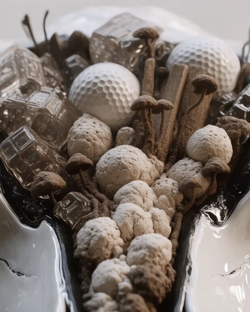 Cranial Fungal Colony by Walid Aziz Basharyar